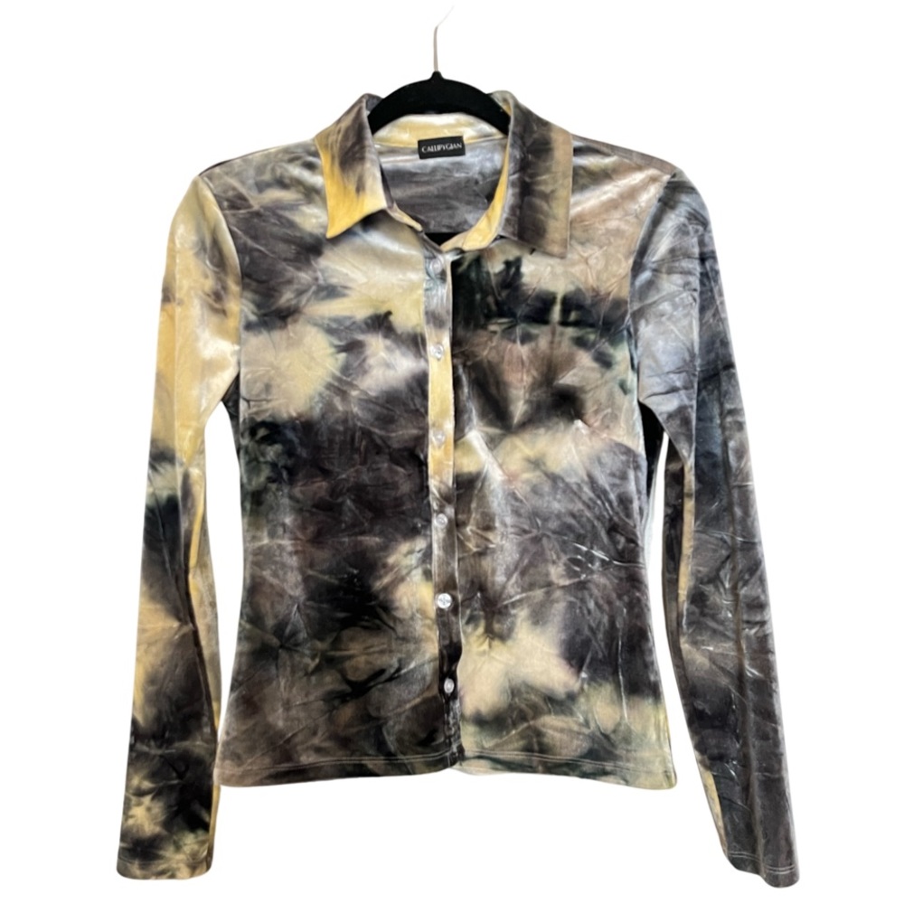 Callipygian Multi Colored Button Down Shirt